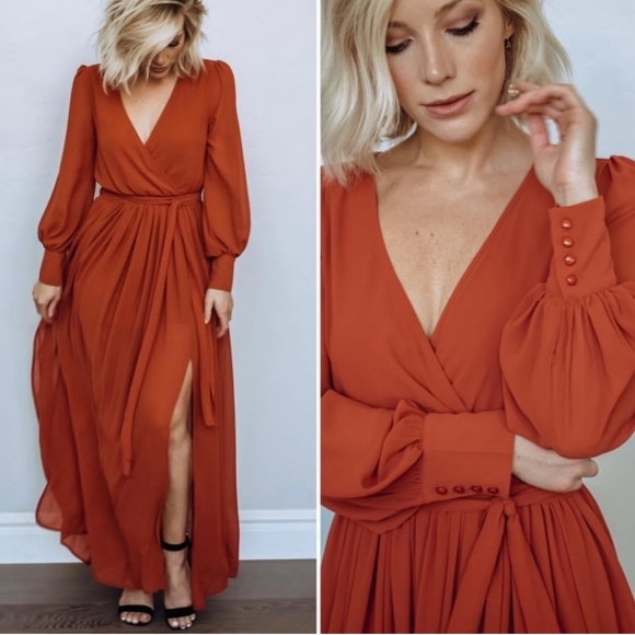 Baltic Born Celine Rust Maxi Dress - Picture 4 of 9